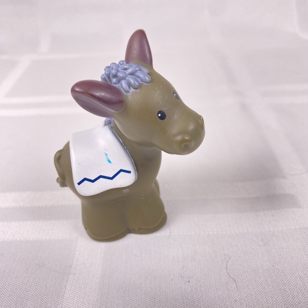 Fisher Price Little People Christmas Nativity Donkey Replacement White Blanket